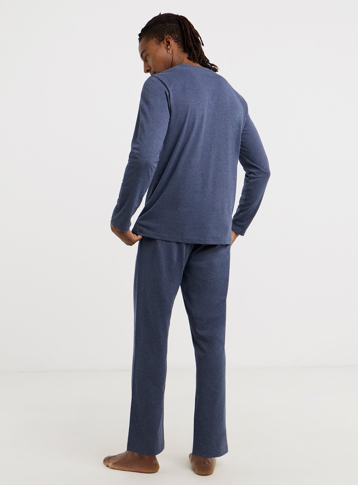 JACAMO 2 Pack Long Sleeve Open Hem Pyjamas L - Image 2 thumbnail